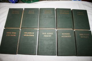 The Of Irvin S.  Cobb 10 Volumes 1912 To 1923
