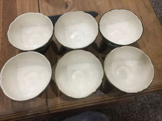 Set of 6 Vintage Franciscan Desert Rose Pedestal Sherbet Ice Cream Footed Bowls 3