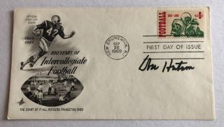 Don Hutson Green Bay Packers Signed Autographed 1969 Football Fdc Cachet