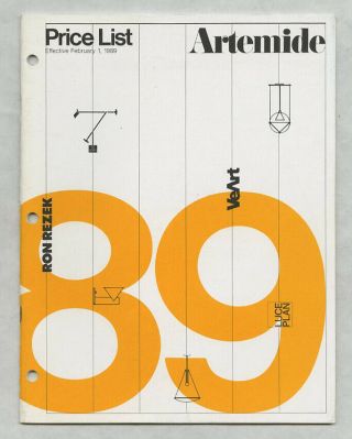 1989 Ettore Sottsass Artemide Lighting Italian Rezek Mazza Vignelli 28 - Pg Prices