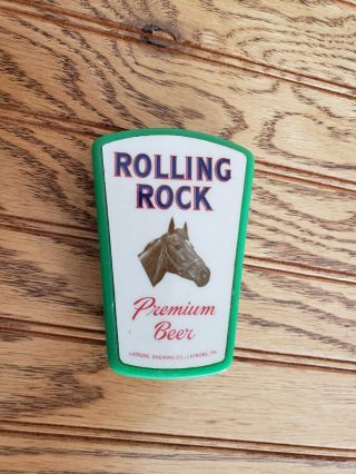 Rolling Rock Premium Beer Latrobe Brewing Pa Horse Vintage Logo Draft Tap Handle