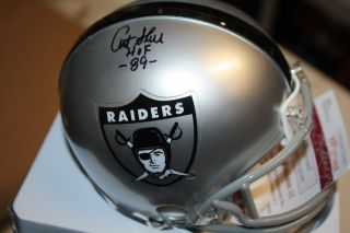 Oakland Raiders Art Shell Signed Mini Helmet Sb Xi Sbxv Champs Hof 1989 Jsa Cert
