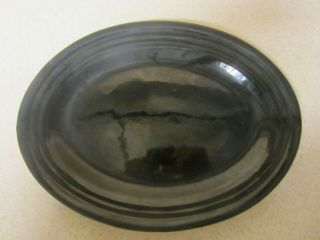 Vintage Early Bauer Los Angeles Black Ring Ware 12 1/2 Oval Platter Plate