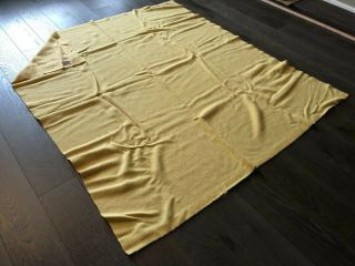 Vintage - Kenwood Ramcrest - Warm - Yellow Wool Blanket 72x64 - In 3.  25 - Lbs