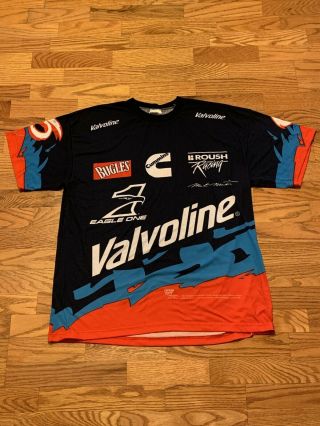 Vtg Roush Racing Nascar Mark Martin Valvoline Print All Over T Shirt Adult Xl