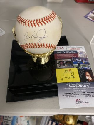 Cal Ripken Jr Autographed Baseball With Case Jsa Authentication