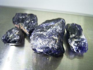 Vintage Rough Tanzania Tanzanite Picked From Ground 1970s 9.  5 Grams 47.  5 Cts