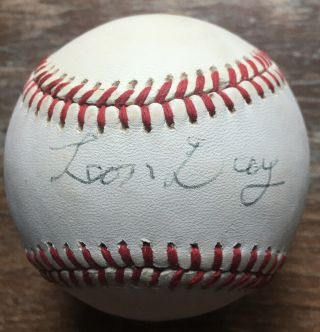 Leon Day Negro League Hall Of Famer Signed/autograph Baseball Jsa