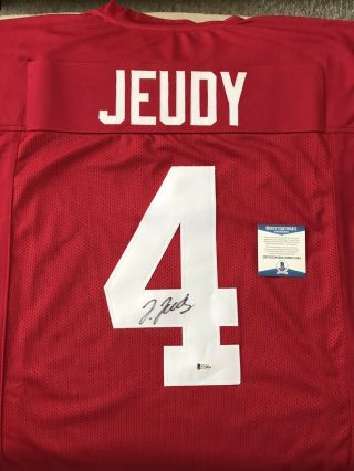 Jerry Jeudy Autographed Alabama Crimson Tide Jersey.  Signed,  Becket Authentic