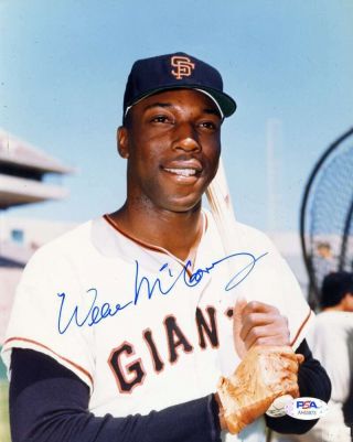 Willie Mccovey Psa Dna Hand Signed 8x10 Photo Autograph