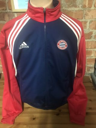 Vintage Adidas Bayern Munich Munchen Training Football Anthem Top Adult Size Xl