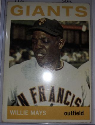 1964 Topps Willie Mays Vintage Baseball Card 150 San Francisco Giants