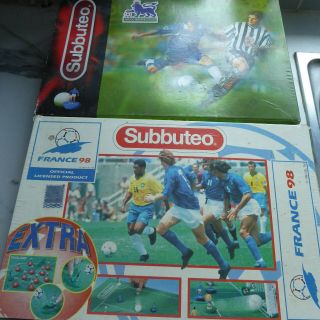 2 Boxed Vintage Subbuteo France 98 And Premier Leauge Table Top Football Game
