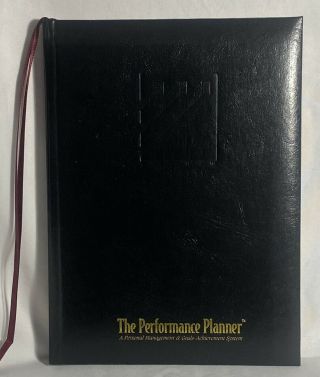 1994 Vintage Zig Ziglar The Performance Planner Personal Management Goal Achieve