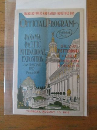 Official Program Panama - Pacific Exposition 1915 San Francisco