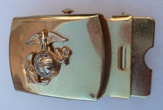 Boucle Dorée De Ceinture Usmc United State Marine Corps Usa Vintage