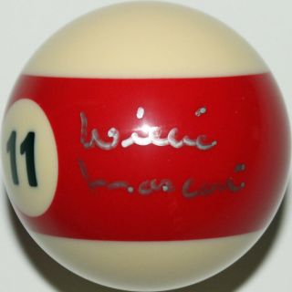 Willie Mosconi Authentic Signed 11 Billiards Pool Ball Psa/dna Y43992
