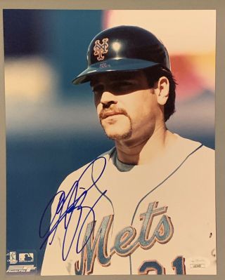 Mike Piazza York Mets Autographed 8x10 Photo Jsa