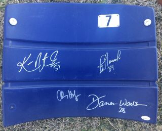 Dallas Cowboys Texas Stadium Autographed Seatback Signed By 4 Charles Haley
