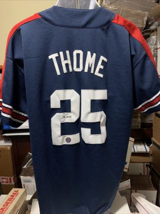 Jim Thome Cleveland Indians Signed Autographed Starter Jersey