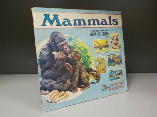 Mammals 1978 Panini Completed Sticker Album Id857