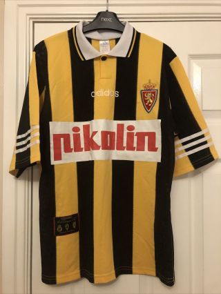 Vintage Real Zaragoza 1995/1997 Season Away Football Shirt - Size Small