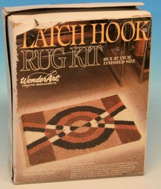 Vintage 20 X 27 Latch Hook Rug Kit No.  4759 Futura W/ Box