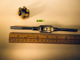 Vintage Gtd No.  0 Adjustable Tap Handle Wrench Machinist Tool In3181