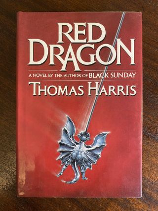 Thomas Harris First Edition Red Dragon 1st Printing 1/1 Hardcover Hcdj