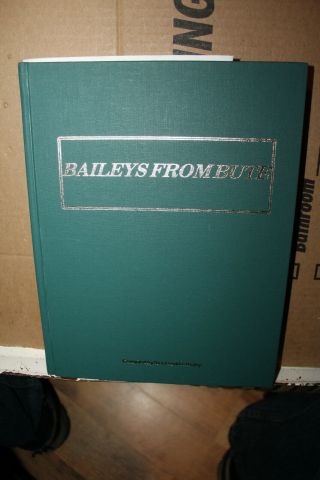 Vintage 1995 Baileys From Bute Genealogy James Bailey William Fleming Kennedy
