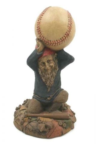 Vtg 1990 Tom Clark Atlas Baseball Gnome Figure Cairn Studio Figurine Collectible