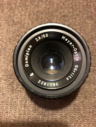 Vintage Meyer - Optik Gorlitz Domiplan 2.  8/50 Lens