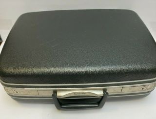 Vintage Samsonite Suitcase Gray Hard Shell 18 " X 14 " Silhouette