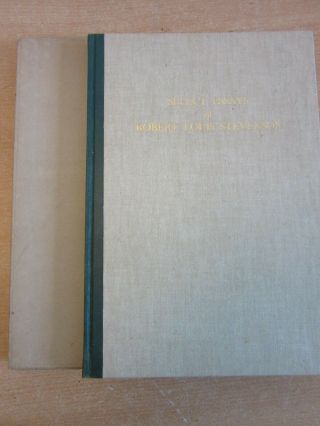 Select Essays Of Robert Louis Stevenson - Bookman Press 1937 Limited Edition 150