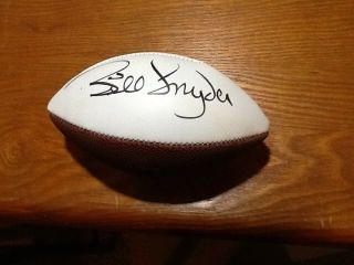 Bill Snyder Signed Kansas State Wildcats Mini Football