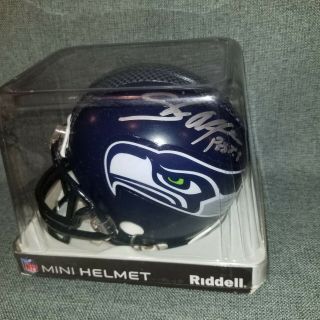 Shaun Alexander - Seattle Seahawks - Riddell Mini Helmet - Autographed Signed