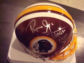 Russ Grimm Autographed Washington Redskins Mini Helmet Signed " Hoggs Hof 2010 "