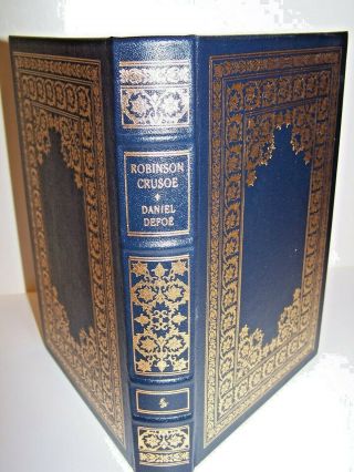 Defoe Robinson Crusoe Easton Press 100 Greatest Books Leather Gilt Nmint Gift