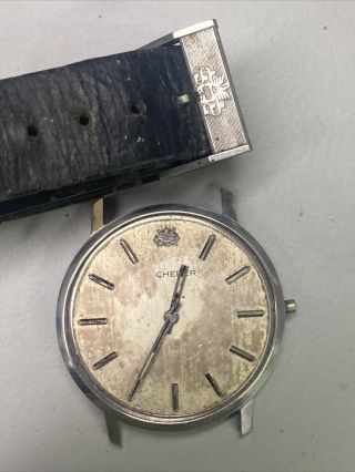 Vintage Bucherer Officially Certified Chronometer Auto 25j Parts/restore