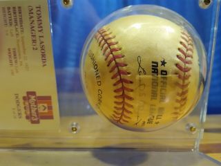 Tommy Lasorda Single Signed Baseball Autographed AUTO no Dodgers HOF 3