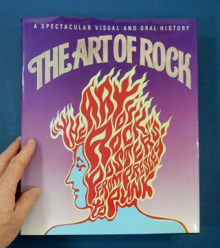 The Art Of Rock: Posters From Presley To Punk / First 1987 Edition / Big Book
