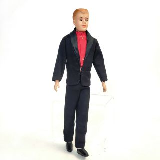 Vintage 1961 Eegee Andy Doll 12 " Orange Hair Barbie Ken Clone With Outfit 60 