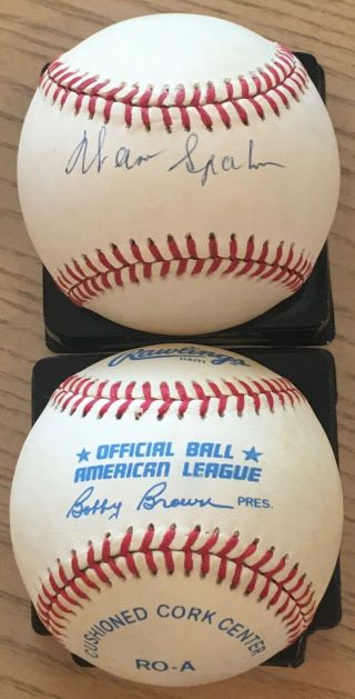Spectacular Warren Spahn Signed Jsa Authenticated National League Baseball