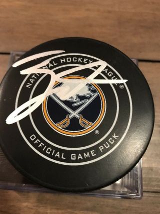Jsa Authenticated Jack Eichel Signed Buffalo Sabres Official Game Puck