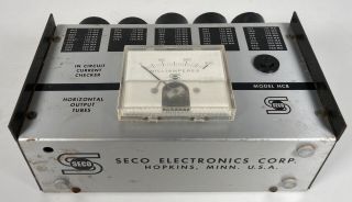 Vintage Seco Model Hc8 Vacuum Tube In - Circuit Current Tester