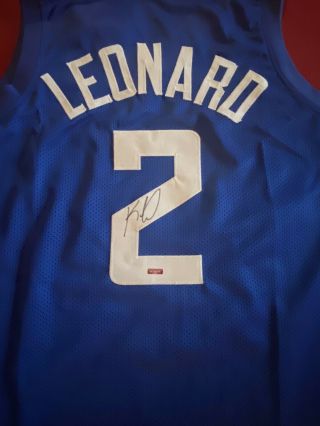 Kawhi Leonard Hand Signed Autographed Los Angeles Clippers Jersey W/coa Xl