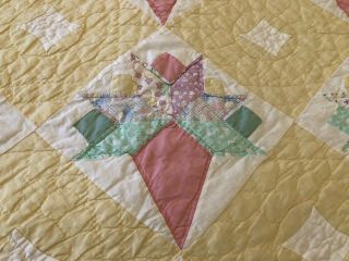 Vintage ARCH Quilts Elmsford N.  Y.  cotton pastel patchwork quilt 82 