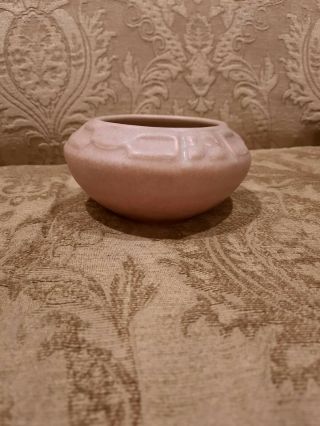 Vintage Rookwood Pottery Arts & Crafts Cabinet Bowl " Xxi " 1921 2155 Matte Mauve