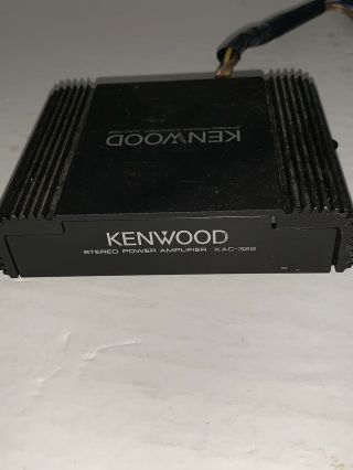 Kenwood Kac - 322 2 - Channel Car Amp/amplifier Vintage