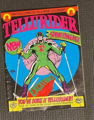 Rare 1972 Tellurider Comic Book Of Telluride Colorado Ski Resort Vintage Comic